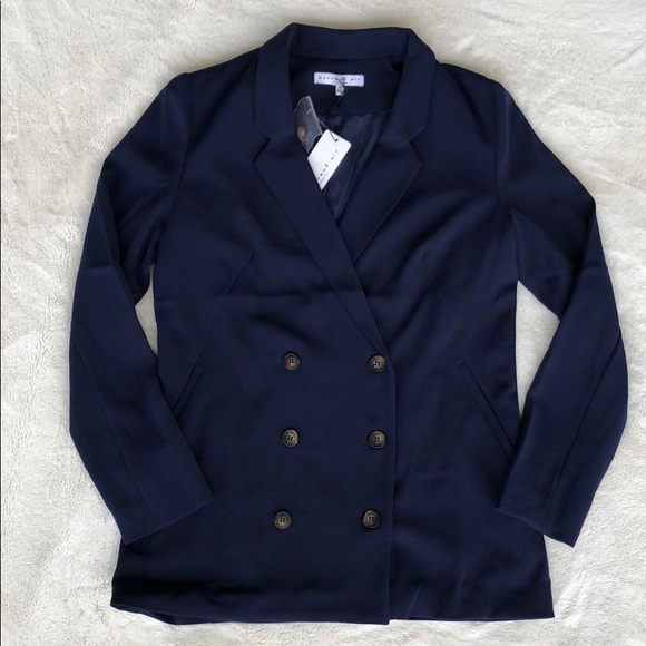 Anthropologie Jackets & Blazers - NWT Anthropologie Current Air Classic Navy Blazer